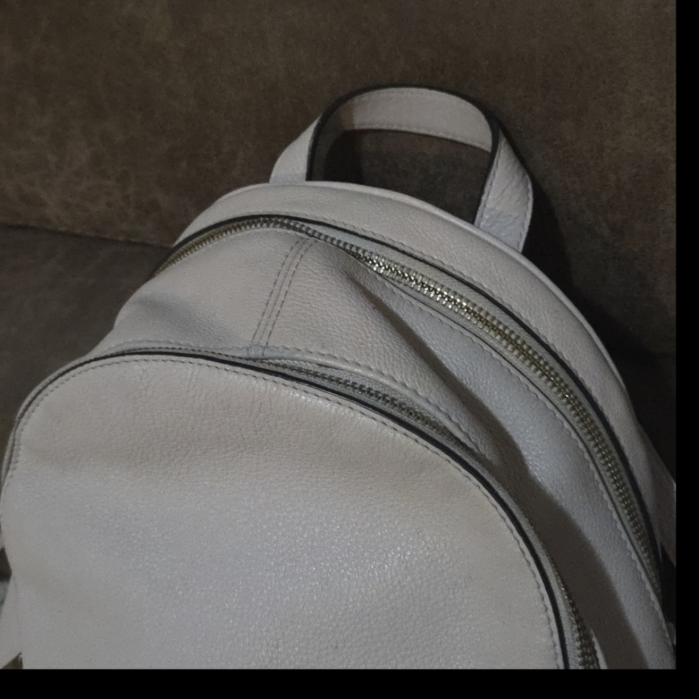 Michael Kors MK Rhea Medium Leather Backpack Soft Pink Gold - Picture 6 of 7